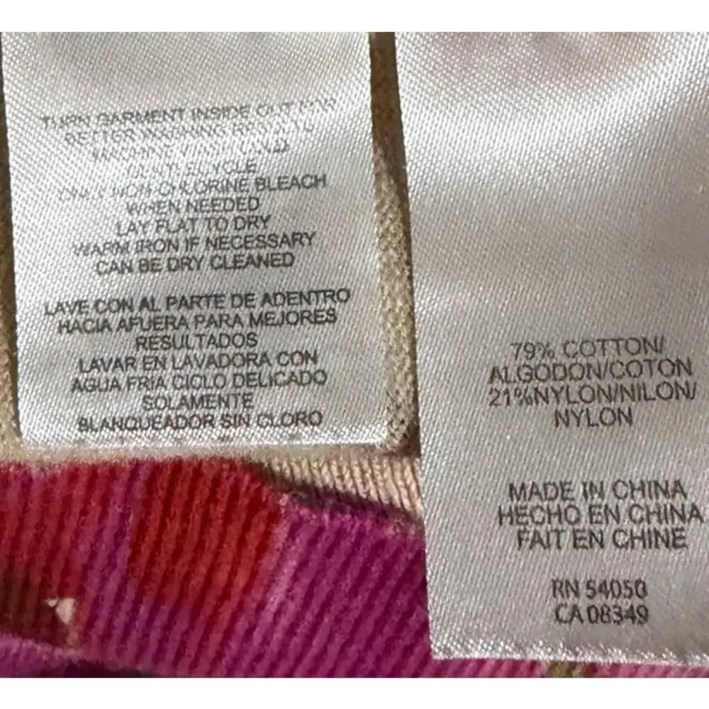 Jones New York Sport Women's Red Purple Long Sleeve Button Front Sweater Size M